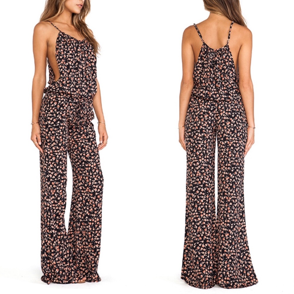 SOLD Flynn Skye Not Just A Jumper Floral Jumpsuit - Picture 1 of 7